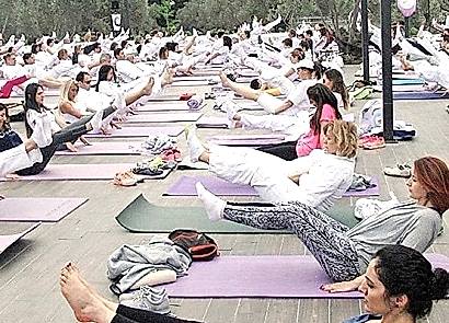 Kazdağları’nda yoga festivali
